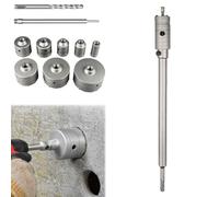 Impact-Resistant Wall Puncher,Drill for Masonry，35mm：Round Handle