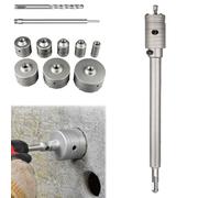 Impact-Resistant Wall Puncher,Drill for Masonry，35mm：Square Handle
