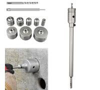 Impact-Resistant Wall Puncher,Drill for Masonry，40mm：Round Handle