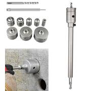 Impact-Resistant Wall Puncher,Drill for Masonry，40mm：Square Handle