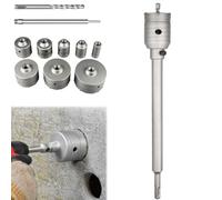 Impact-Resistant Wall Puncher,Drill for Masonry，45mm：Round Handle