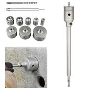 Impact-Resistant Wall Puncher,Drill for Masonry，45mm：Square Handle