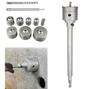 Impact-Resistant Wall Puncher,Drill for Masonry，55mm：Square Handle