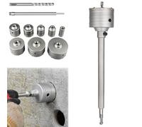 Impact-Resistant Wall Puncher,Drill for Masonry，70mm：Square Handle