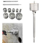 Impact-Resistant Wall Puncher,Drill for Masonry，80mm：Round Handle