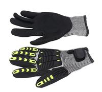 Impact Resistant Work Gloves Touchscreen Compatible Anti Slip for Gardening and Construction Tasks 1 Pair (XL)