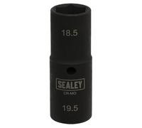 Sealey Deep Impact Socket SX1819 1/2" Sq Drive 80mm Double Ended 18.5/19.5mm