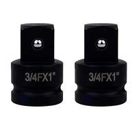 Impact Socket Adapter Reducer Set, 2 Pcs Chrome Molybdenum Steel Drive Conversion Adapters, for Sockets and Impact Wrench(3/4FX1)