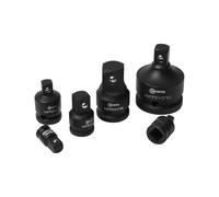 Impact Socket Adapter Set, 6 Piece 1/4" 3/8" 1/2" 3/4" 1" Drive Socket Reducer & Wrench Adapter for Mechanics, DIYers, Automotive Repair