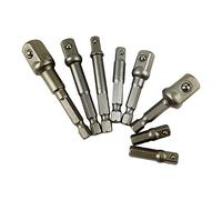 Impact Socket Adapter, Shank Drill Socket Hex Impact Drive 8 PCS 1/4 3/8 1/2-inch Impact Grade Socket Wrench Adapter Set to Socket Adaptor Extra Long Adaptor