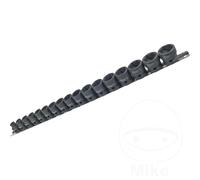 Impact Socket Kit Short 1/2 17 Piece Hex 8-24mm