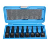 Impact Socket Set 1/2 Inch Spline M5-M18, 8-Piece