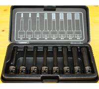 Impact Socket Set 8-Piece, Chrome-Molybdenum, M4-M16, 3/8 Inch Drive