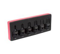 Impact Spline Socket Bit Set 6pc 1/2"Sq Drive - Sealey AK5608 New