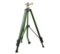 Impact Sprinkler, Heavy Duty Lawn Sprinkler with Brass Nozzle and Metal Tripod Base, 360 Degree Irrigation for Large Areas, Yard and Garden