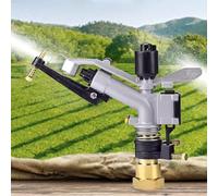 Impact Sprinkler with Tripod Bracket, 360° Auto Rotating for Large Area Irrigation, Internal Thread Interface for Yard, Garden, Lawn