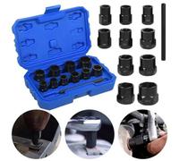 Impact Twist Socket Kit Locking Wheel Nut Remover Nut Bolt Stud Extractor 9-19mm