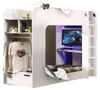 Impact White Gaming Bunk Bed