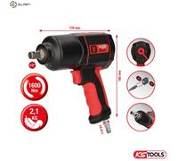 Ks Tools 1/2" Pneumatic Impact Wrench The Devil up to 1600 Nm Loosening Torque