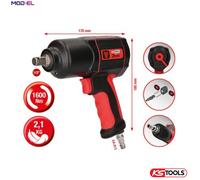 Ks Tools 1/2" Pneumatic Impact Wrench The Devil up to 1600 Nm Loosening Torque
