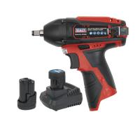 Impact Wrench Kit 3/8"Sq Drive 12V Lithium-ion - 2 Batteries - Sealey CP1204KIT