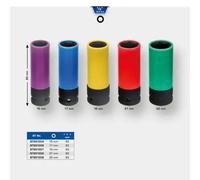 BRILLIANT TOOLS BT691006 1/2 Inch Aluminium Rim Power Socket, 17 mm [Powered by KS Tools]