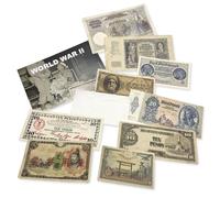 IMPACTO COLECCIONABLES | 10 Authentic World War II Banknotes - Issued by the Allies and the Axis | Includes Certificate of Authenticity - The for Collectors.