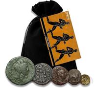 IMPACTO COLECCIONABLES 5 Original Greek Empire Coins in a Coin Grab Bag - Rare Coins of Heroes, Gods & Polis - Limited Coins Collection