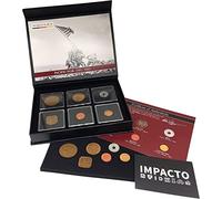 IMPACTO COLECCIONABLES | 6 Authentic World War II Coins (1938-1945) - Pearl Harbor and Pacific War Collection in a Collector's Box - With Certificate of Authenticity