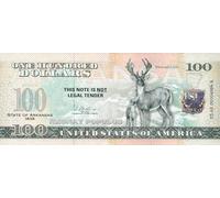 IMPACTO COLECCIONABLES | Arkansas Souvenir Dollar Note - Novelty Collectible Banknote with UV Details (Not Legal Tender), Part of The 50 U.S. States Commemorative Collection