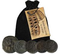IMPACTO COLECCIONABLES | Authentic Ancient Roman Coins, AD 300-400 | An Imperial Collection with Emperors, Gods, and Legions | Expert-Inspected and Presented in a Velvet Pouch