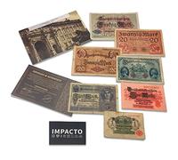 IMPACTO COLECCIONABLES German Empire World War I Collection - 7 Banknotes issued from 1914 to 1918. Includes Certificate of Authenticity