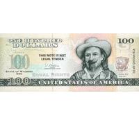 IMPACTO COLECCIONABLES | Wyoming Souvenir Dollar Note - Novelty Collectible Banknote with UV Details (Not Legal Tender), Part of The 50 U.S. States Commemorative Collection