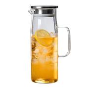 Impacts Resistant Glass Bottle Sturdy Glass Carafe for Iced Coffee Milk and Other Beverages Ideal for Everyday Use Simple Design Pitcher