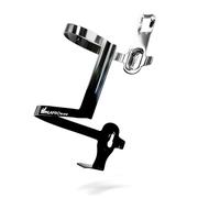 IMPALAPRO Aluminum Side Entry Bottle Cage Lightweight 34g - Secure Grip Anti-Scratch Design - Bike Water Bottle Holder Side Load with Electroplated Gradient Finish - Universal fit 72-76mm (grey 1pc)