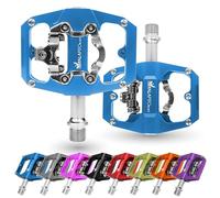 IMPALAPRO Bike Pedals Dual Function, Compatible with Shimano SPD Pedals
