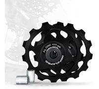 IMPALAPRO Bike Set of 2 13T Jockey Wheel - Pulley Wheel for Derailleurs for Bikes Ultralight and Durable with Ceramic Bearing for MTB or Road Bike - Derailleur Pulley - Shimano Derailleur (Black)