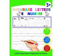 Impara a tracciare: Un libro per bambini per imparare a tracciare linee forme lettere, numeri e imparare a disegnare e colorare