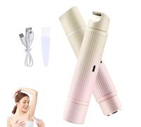 IMPARTLEVEL Lady Shaver, Comfort 2-in-1 Electric Lady Shaver, Rechargeable Waterproof Bikini Trimmer, Dual Head Hair Remover for Face, Body, Legs, USB-C Rechargeable (Pink)