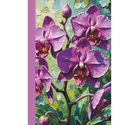 Impasto Exotic Orchids Journal: Artistic Floral Dot Grid Notebook (6x9, 120 Pages)