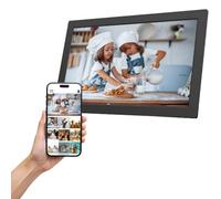 IMPECCA 10.1” Digital Photo Frame HD 1280x800 IPS Touch Screen Wi-Fi Picture Frame, 32GB Storage up-to 50,000 Photos, Auto-Rotate, Slideshow, Share via Frameo APP