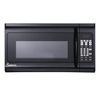 Impecca COM1600B 1.6 Cu. ft. Over-the-Range 30" Microwave 1000 Watts, with Surface Light, 2 Speed Ventilation System, Touchpad Controls, Digital Clock, Timer, LED Display and Child Lock, Black