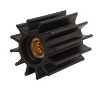 Impeller Water Pump Impeller Heavy Duty 12 Blade Outboard Engine Impeller Replacement for Cummins Johnson Sherwood Caterpillar Made of Metal Rubber