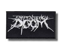 Impending Doom Patch Badge Embroidered Iron on Applique