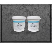 Impera Italia Gimcyn Chroma - Textured, Intense Metallic Wall Paint Bundle. Includes Paint And Primer - Covers 5Sqm - In Colour Graphite