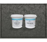 Impera Italia Gimcyn Chroma - Textured, Intense Metallic Wall Paint Bundle. Includes Paint And Primer - Covers 5Sqm - In Colour Magnetite