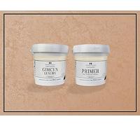 Impera Italia Gimcyn Luxury - Textured, Metallic Effect, Iridescent Wall Paint Bundle. Includes 1kg of Paint and 0.5L of Primer - Covers 5SQM - In Colour ROSE GOLD.