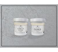 Impera Italia Gimcyn Luxury - Textured, Metallic Effect, Iridescent Wall Paint Bundle. Includes 1kg of Paint and 0.5L of Primer - Covers 5SQM - In Colour MOISSANITE.