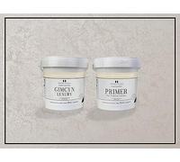 Impera Italia Gimcyn Luxury - Textured, Metallic Effect, Iridescent Wall Paint Bundle. Includes 1kg of Paint and 0.5L of Primer - Covers 5SQM - In Colour DIAMOND.
