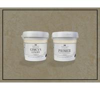 Impera Italia Gimcyn Luxury- Textured, Metallic, Iridescent Wall Paint Bundle. Includes Paint And Primer - Covers 5Sqm - In Colour Lemon Quartz